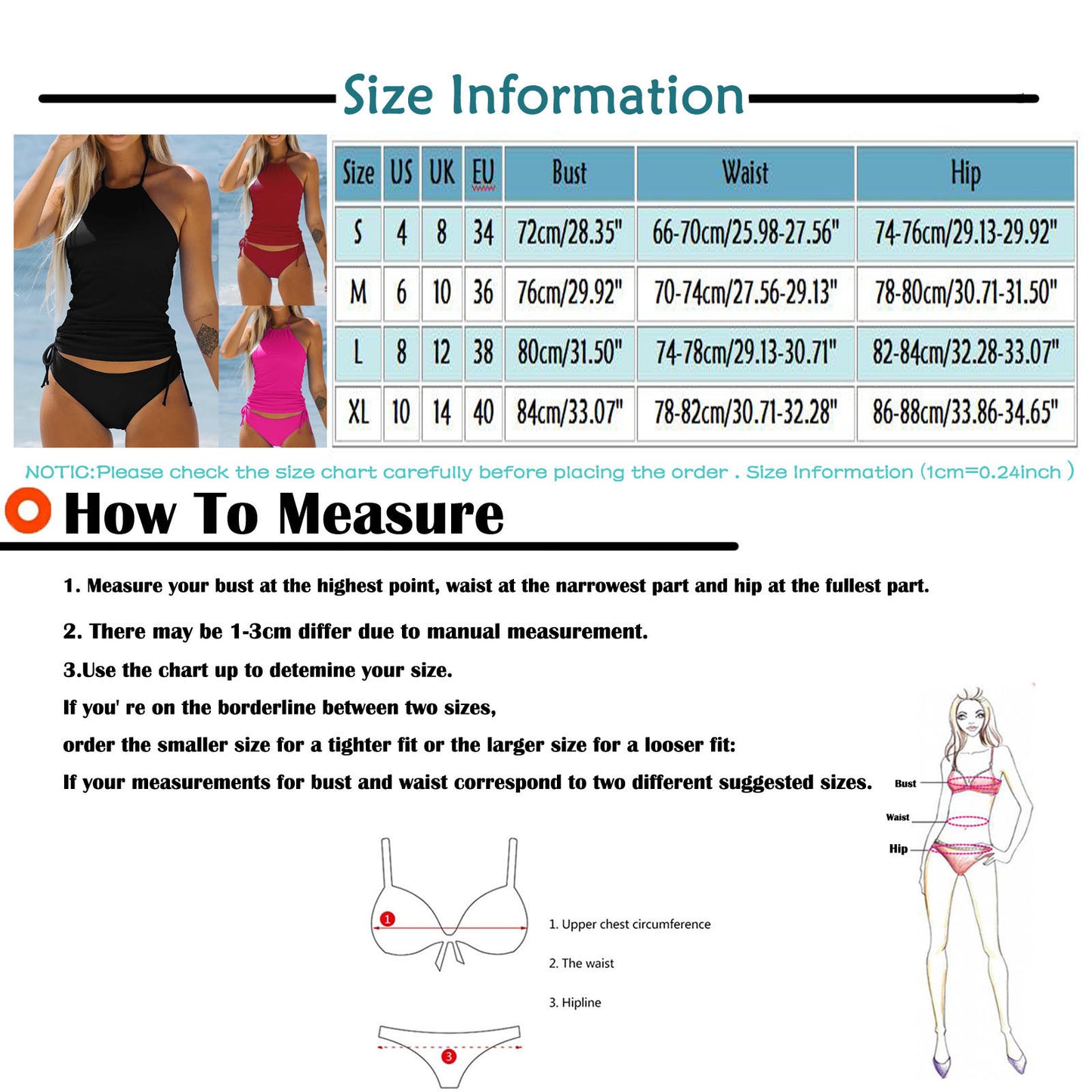 Beaira Summer New Womens Swimsuit Neck Hanger Sleeveless Backless Crop Tops Solid Color Panties Bathing Suit Beachwear For Female