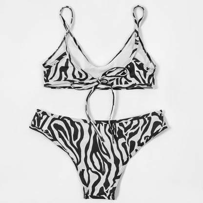 Beaira Print Zebra Bikini Set New Arrival Biquini Padded Push Up Bandage Swimsuit Women Summer Beachwear Sexy Swimwear