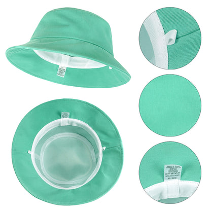 Beaira Summer Children's Hat Fisherman Cap Boys and Girls Baby Panama Cap Cotton Outdoor Vacation Anti UV Protection Bucket Hat