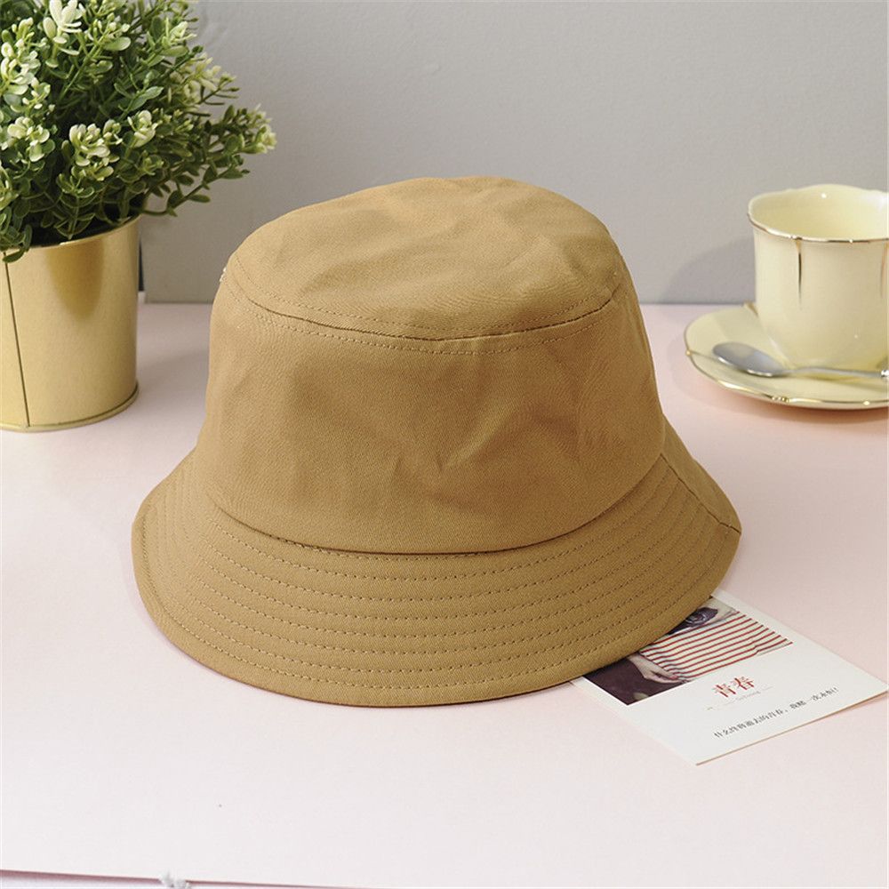 Beaira Cotton Summer Foldable Bucket Hat Unisex Women Outdoor Sunscreen Hat Pure Color Fishing Hunting Cap Men Basin Chapeau Beach Cap