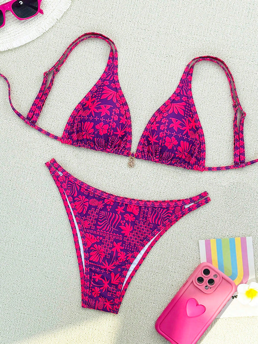 Beaira Summer purple red mature beautiful bikini set suitable for women to take photos by the sea