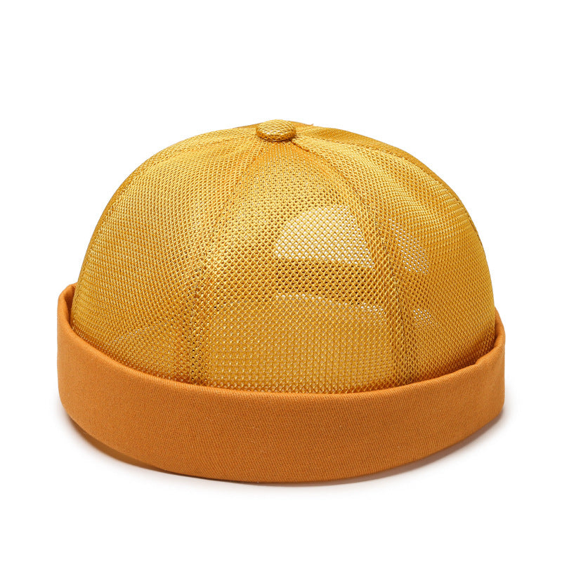 Beaira Vintage Men's Summer Cotton Brimless Skullies Cap Street Portable Docker Hats Multipurpose Beanie Hat Hip Hop Hats Japanese INS