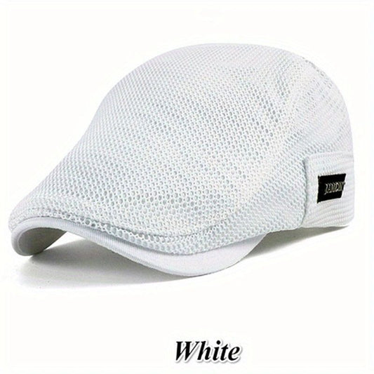 Beaira 1pc Summer new women's mesh cap Men's breathable beret women's thin breathable sun shield hat