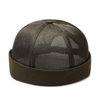 Beaira Vintage Men's Summer Cotton Brimless Skullies Cap Street Portable Docker Hats Multipurpose Beanie Hat Hip Hop Hats Japanese INS
