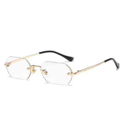 Beaira Vintage Rimless Polygon Sunglasses Women Men Luxury Brand Designer Popular Travel Small Frame Sun Glasses Ladies