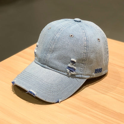 Beaira New Fashion Adult Washed Denim Baseball Caps Men Women Casual Solid Snapback Sport Cap Ripped Distressed Hip Hop Fishing Hats
