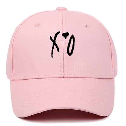 Beaira New Love Hat XO Embroidered Baseball Hat Pure Cotton Hard Top Sunshade Hat Outdoor Leisure Hat