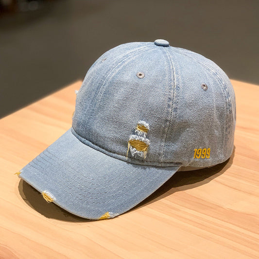 Beaira New Fashion Adult Washed Denim Baseball Caps Men Women Casual Solid Snapback Sport Cap Ripped Distressed Hip Hop Fishing Hats
