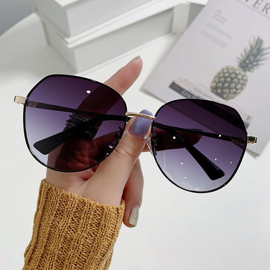 Beaira Hot Selling Metallic Sunshade Glasses Women's Advanced Sense Polarizing Sunglasses UV Protection Sun Summer Sports