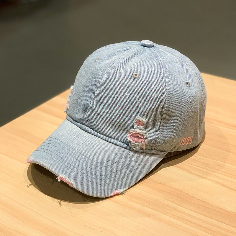Beaira New Fashion Adult Washed Denim Baseball Caps Men Women Casual Solid Snapback Sport Cap Ripped Distressed Hip Hop Fishing Hats