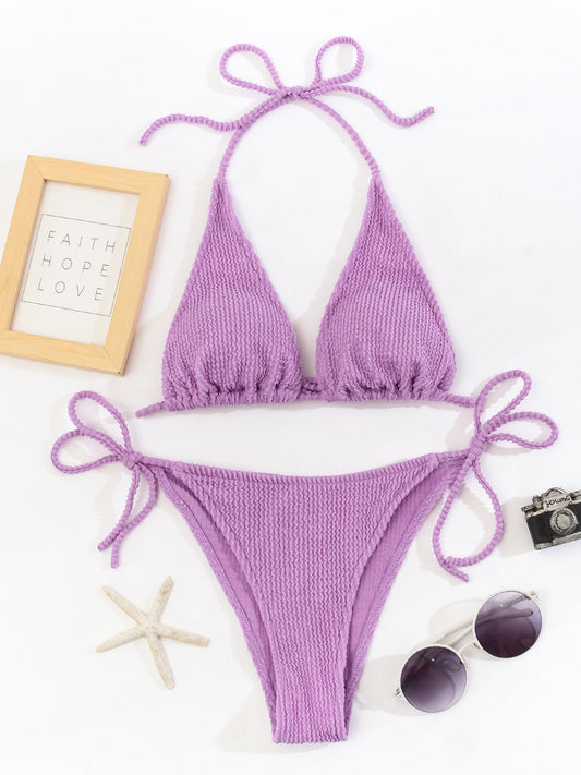 Beaira New Fashion Sexy Bikini Solid Swimsuit Women Swimwear Push Up Set Brazilian Bathing Suit Summer Beach Wear Swimming