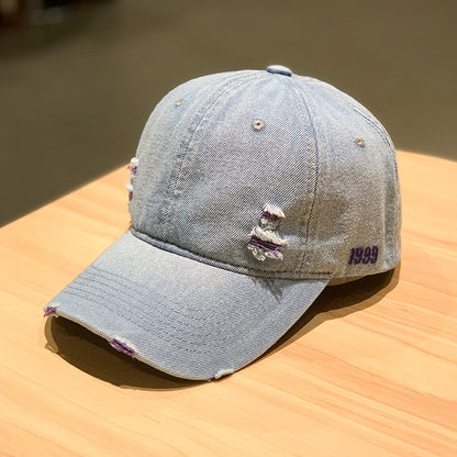 Beaira New Fashion Adult Washed Denim Baseball Caps Men Women Casual Solid Snapback Sport Cap Ripped Distressed Hip Hop Fishing Hats