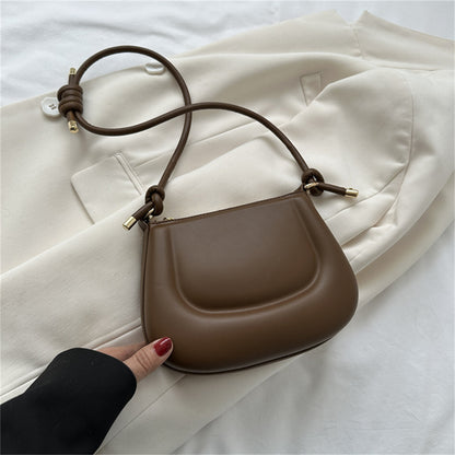 Beaira Soft Pu Ladies Leather Crossbody Bag Women Purple Underarm Bag Retro Solid Color Handbag Fashion Design Girl Small Shoulder Bags