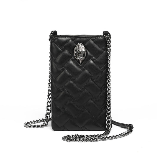 Beaira New Trendy Women's Bag with Herringbone Chain Shoulder Bag Crossbody Bag Eagle Head and Phone Bag