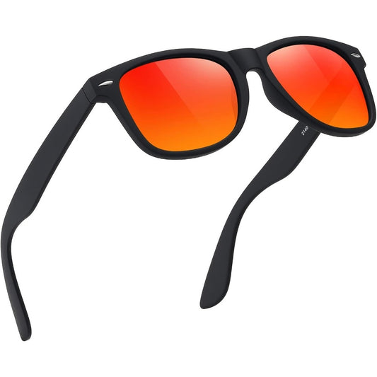 Beaira Sunglasses Men Polarized Sunglasses for Mens and Womens Black Retro Sun Glasses Driving Fishing UV Protection