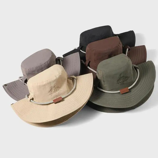 Beaira Summer Bucket Hat Men Women Sunscreen Fishing Hat Outdoor Breathable Fisherman Cap Hiking Climbing Camping Uv Protect Windproof