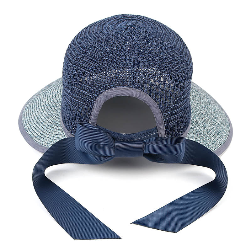 Beaira Summer Sun Hat Women Beach Accessories Wide Brim UV Protection Visor Sunshade Cap Ladies Bowknot Korean Panama Floppy Sunhat