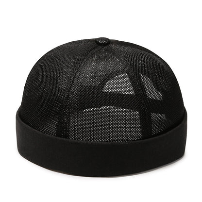 Beaira Vintage Men's Summer Cotton Brimless Skullies Cap Street Portable Docker Hats Multipurpose Beanie Hat Hip Hop Hats Japanese INS