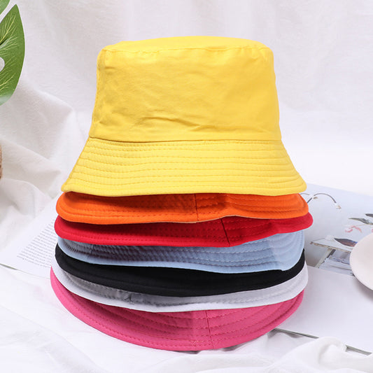 Beaira Cotton Summer Foldable Bucket Hat Unisex Women Outdoor Sunscreen Hat Pure Color Fishing Hunting Cap Men Basin Chapeau Beach Cap