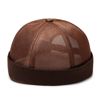 Beaira Vintage Men's Summer Cotton Brimless Skullies Cap Street Portable Docker Hats Multipurpose Beanie Hat Hip Hop Hats Japanese INS