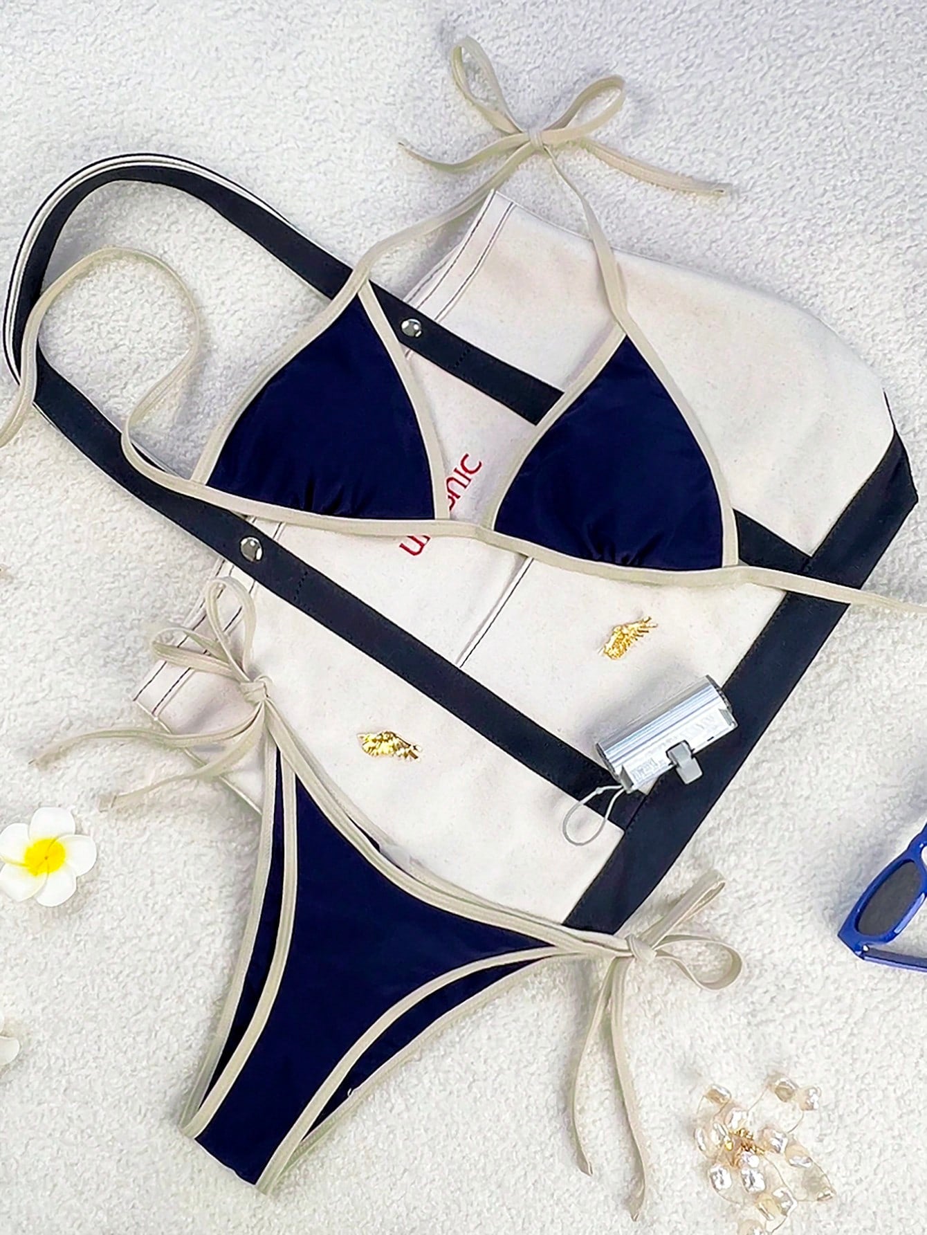 Beaira Summer sexy tie bikini swimsuit set for beach vacation suitable for women