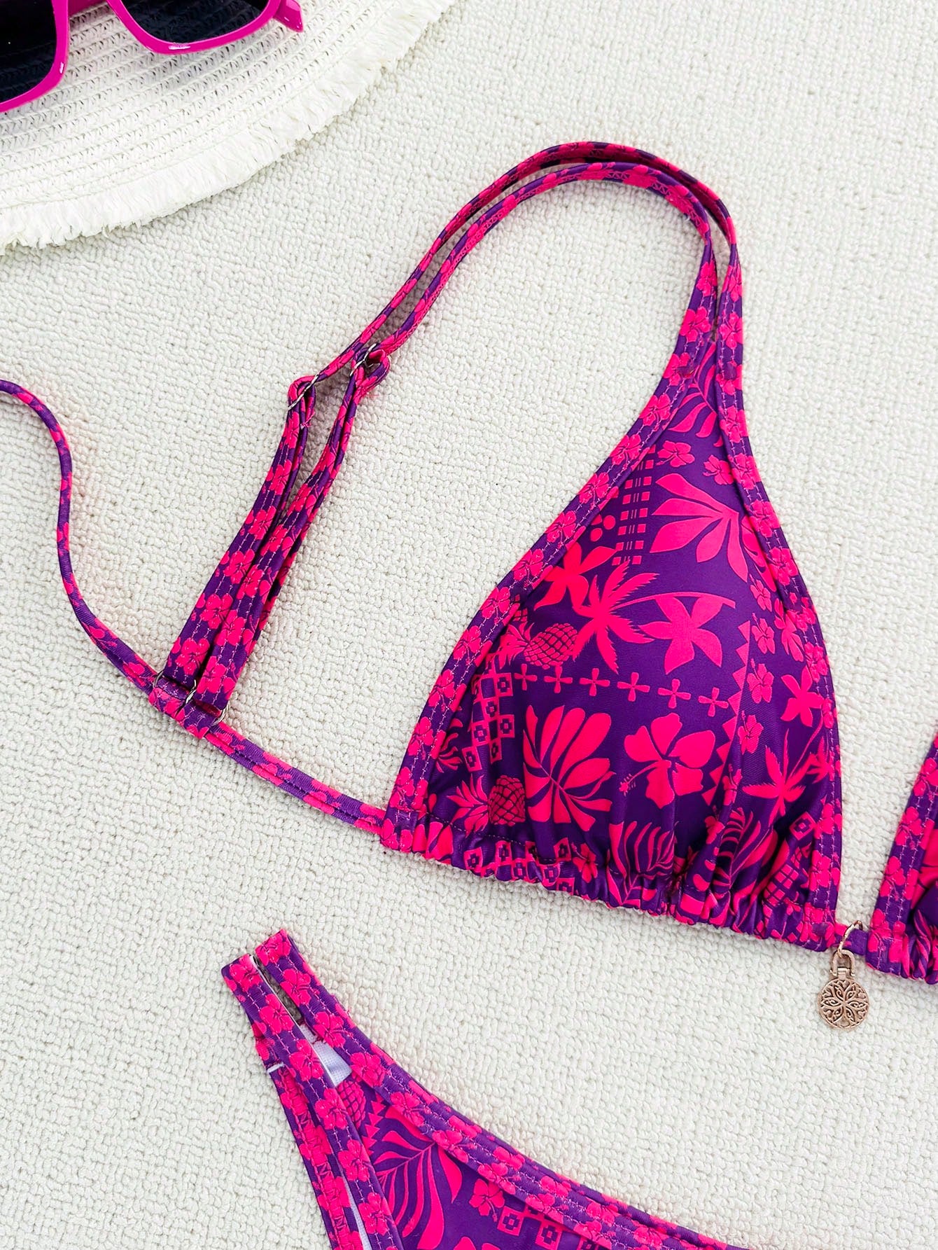 Beaira Summer purple red mature beautiful bikini set suitable for women to take photos by the sea