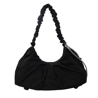 Beaira Foldable Lightweight Cloud Bag, Lazy Style Large Capacity Dumpling Bag, Solid Color Custom Embroidery Commuting Crossbody Bag