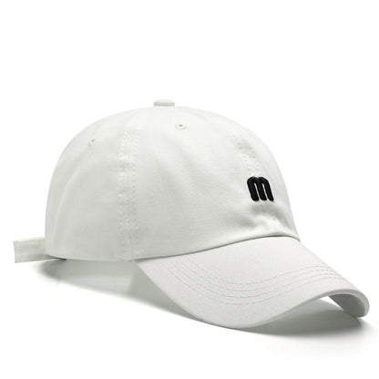 Beaira Unisex Letter m Embroidery Baseball Cap Men Women Soft Cotton Snapback Hats Sun Visors Hat Casual Hip Hop Dad Hat Casquette