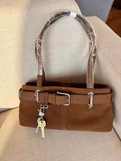 Beaira Niche OS bag, OI bag, baguette key bag, retro belt, underarm bag, sweet and cool large-capacity versatile cowhide shoulder bag