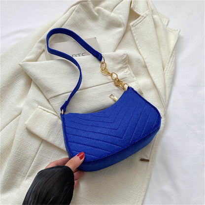 Beaira Soft Pu Ladies Leather Crossbody Bag Women Purple Underarm Bag Retro Solid Color Handbag Fashion Design Girl Small Shoulder Bags