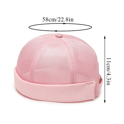 Beaira Vintage Men's Summer Cotton Brimless Skullies Cap Street Portable Docker Hats Multipurpose Beanie Hat Hip Hop Hats Japanese INS