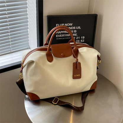 Beaira Short Trip Business Travel Bag, Large Capacity Custom Embroidery Commuting Crossbody Bag, High-Quality Handbag For Maternity Use