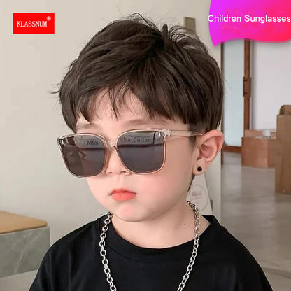 Beaira Boys Sunglasses Children Oversize Sunglasses Girls Sun Glasses Vintage Baby Round Eyeglasses Black Oculos Eyewear UV400