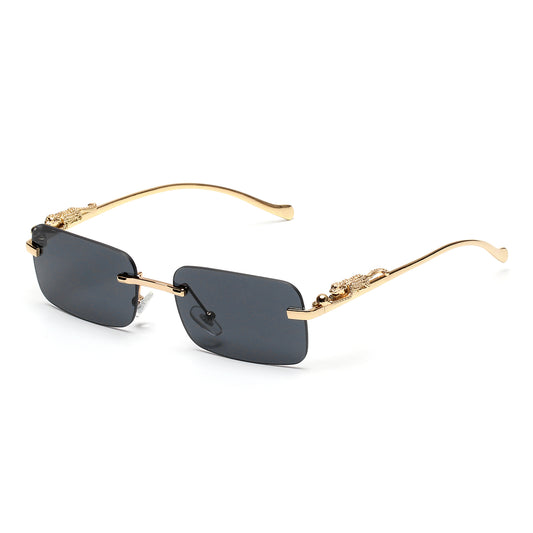 Beaira Ruiao rimless sunglasses UV400 fashion square metal glasses for men women designer man's brand sun glasses shades for outdoor