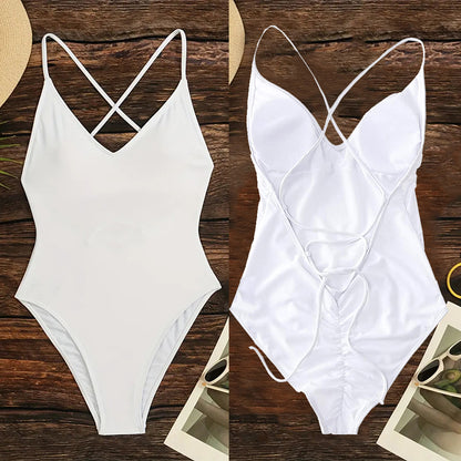 Beaira Solid One Piece Swimsuit Women Swimwear 2025 New Bikini Sexy Bodysuit Plus Size Bathing Suit Swimming Suit maillot de bain femme
