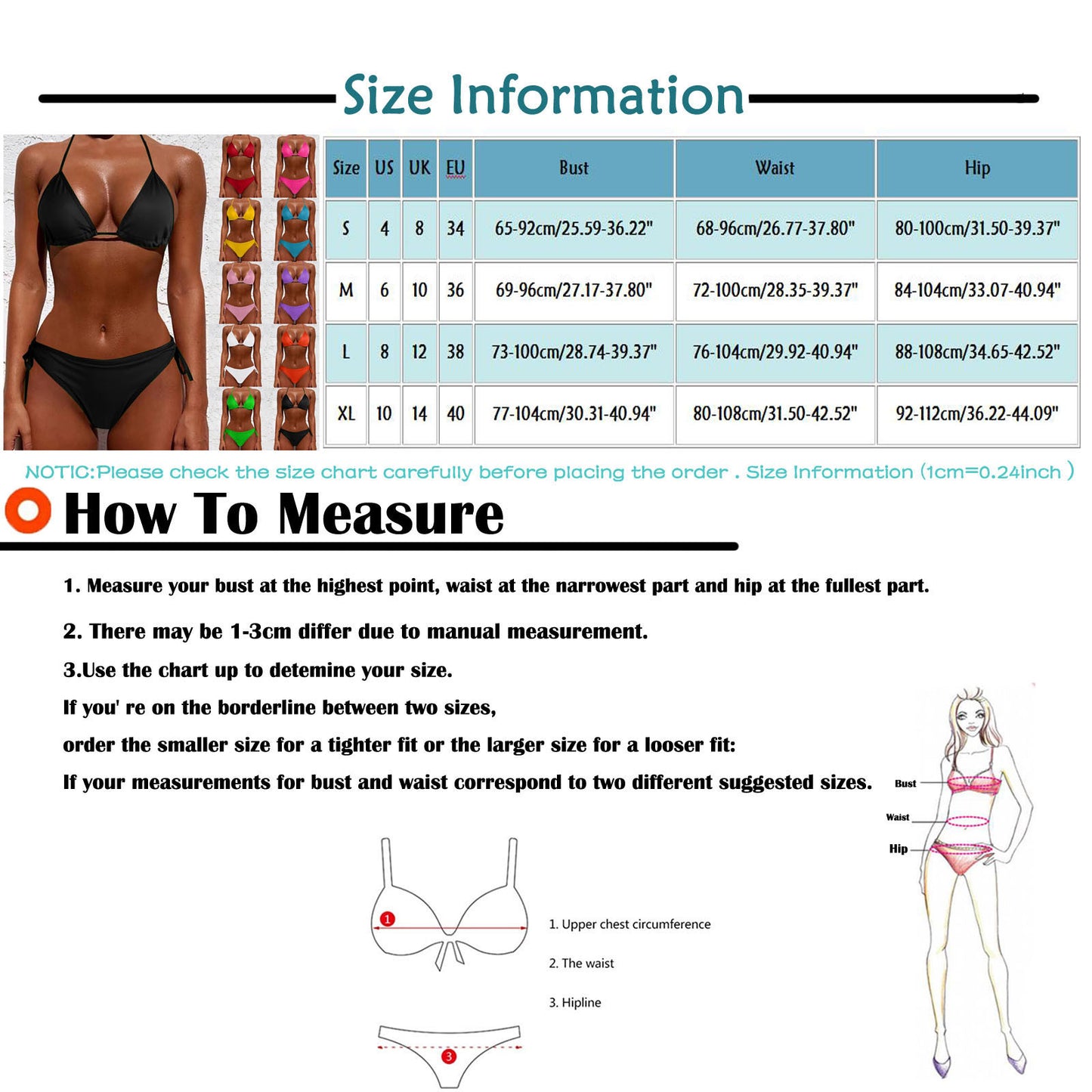 Beaira 2 Pcs/Set Bikini Set Sexy Bikinis New Solid Color Halter Neck Strap Thong Swimwear Bathing Suit Women Swimsuit Set for Beach
