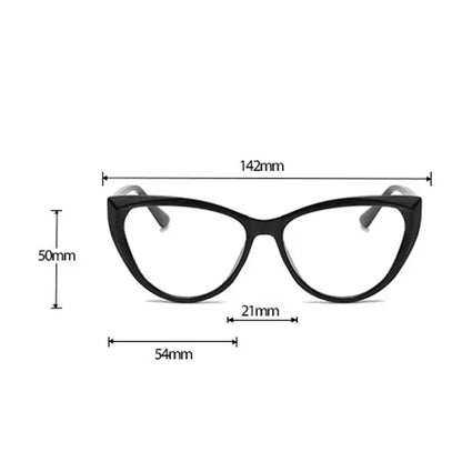 Beaira Cat Eye Frame Outdoor Photochromic Sunglasses Fashion Trendy Anti Blue Light Plain Eyeglasses Finished Optical Spectacle Eyewear