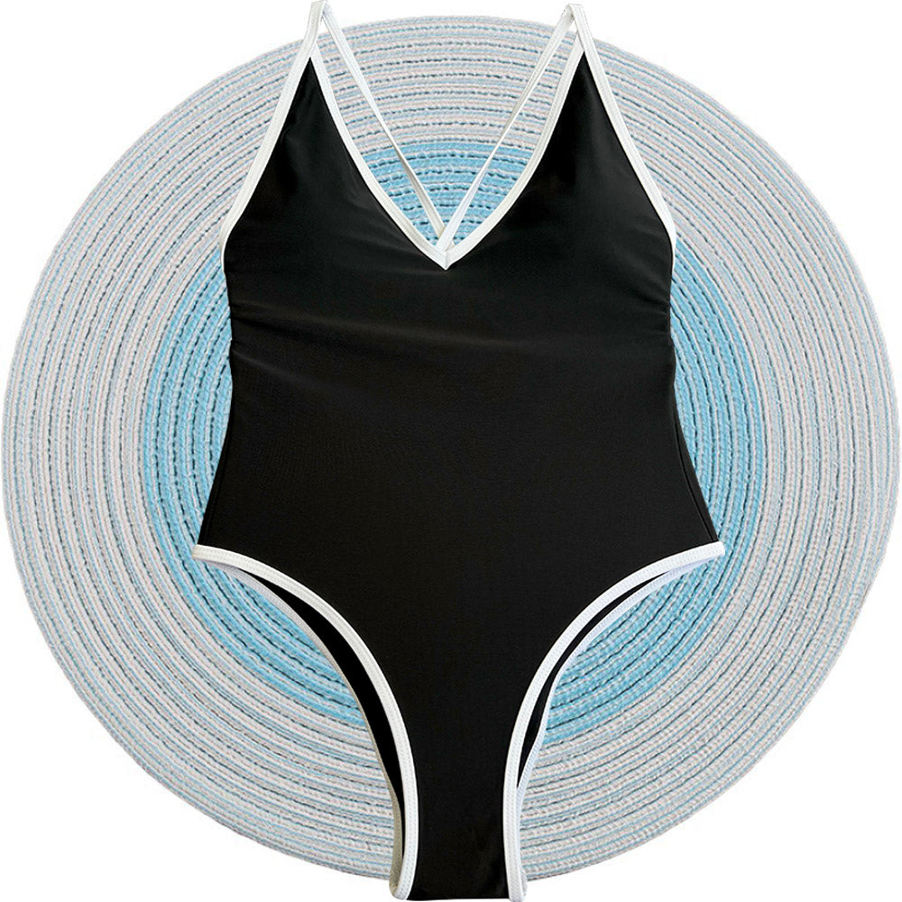 Beaira One Piece Swimsuit  Halter Bandage Swimwear Women Padded Swimsuit Bride Bathing Suit Beachwear Monokini Female Swimming Suit