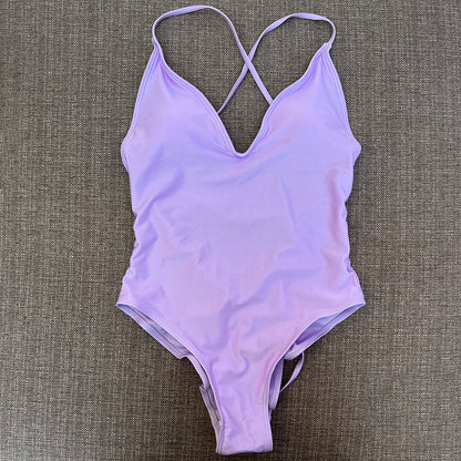 Beaira Sexy Padded One Piece Swimsuit Women Swimwear Solid Bathing Suit Monokini Swimming Suit Summer Beachwear maillot de bain femme
