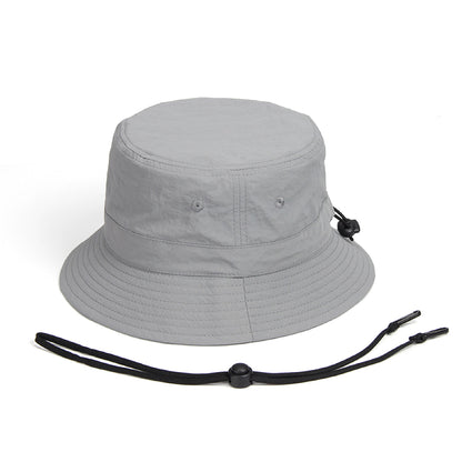 Beaira Versatile Camping Hat Waterproof Bucket Hat Summer Outdoor Activities Sun Protection Drawstring Hiking Fishing Sunbathing