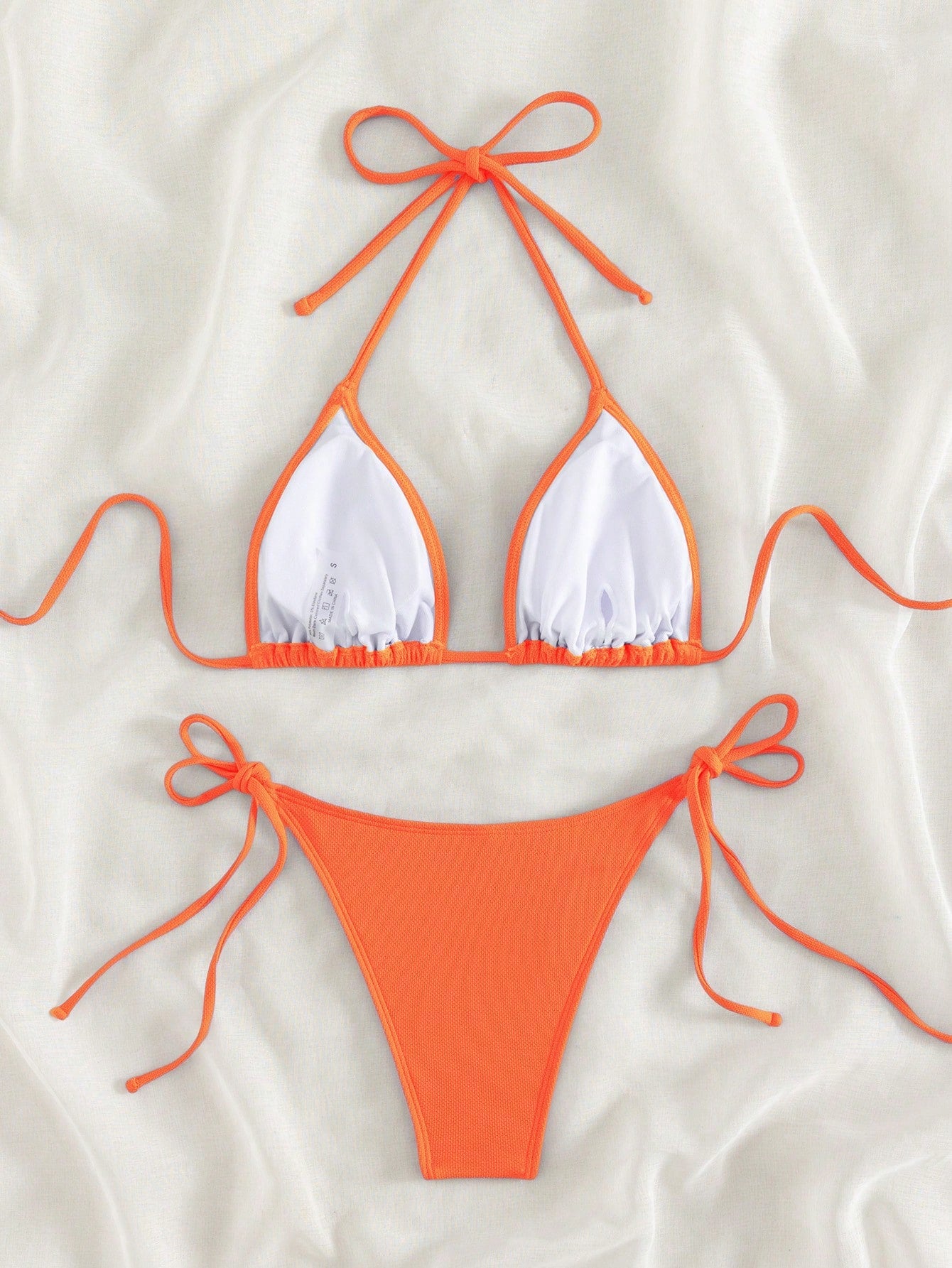 Beaira Summer orange split bikini set eye-catching sexy beach suitable for women swimming hot spring