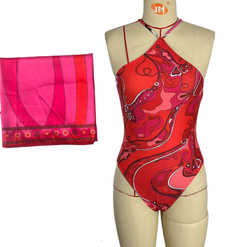 Beaira new women's scarf swimsuit beach swimwear headband bikini set