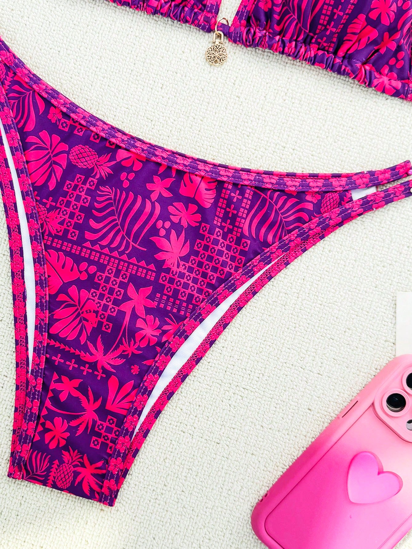 Beaira Summer purple red mature beautiful bikini set suitable for women to take photos by the sea