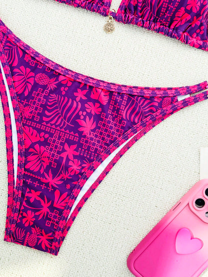 Beaira Summer purple red mature beautiful bikini set suitable for women to take photos by the sea