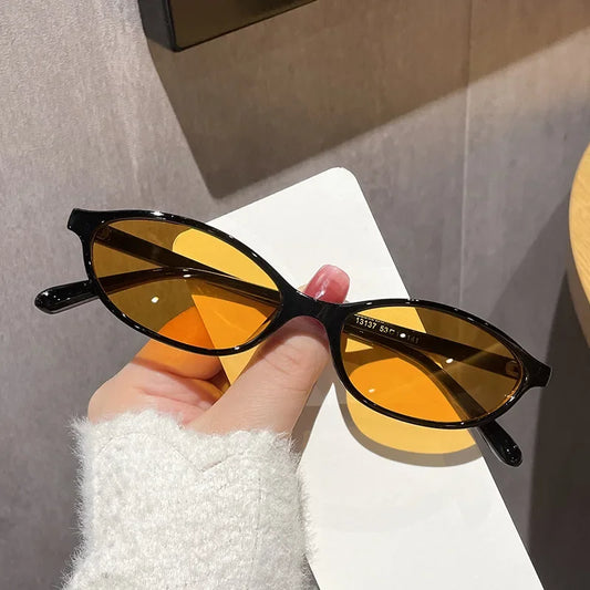 Beaira Sexy Small Oval Women's Sunglasses New Fashion Black Brown Sun Glasses Ladies Shades Trends Summer Unique Eyewear Men