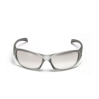 Beaira Y2K Silver Sunglasses Color Hollowed Out Future Sense Of Technology Hot Girls Net Red Sunglasses Women Sunglasses Trendy Men