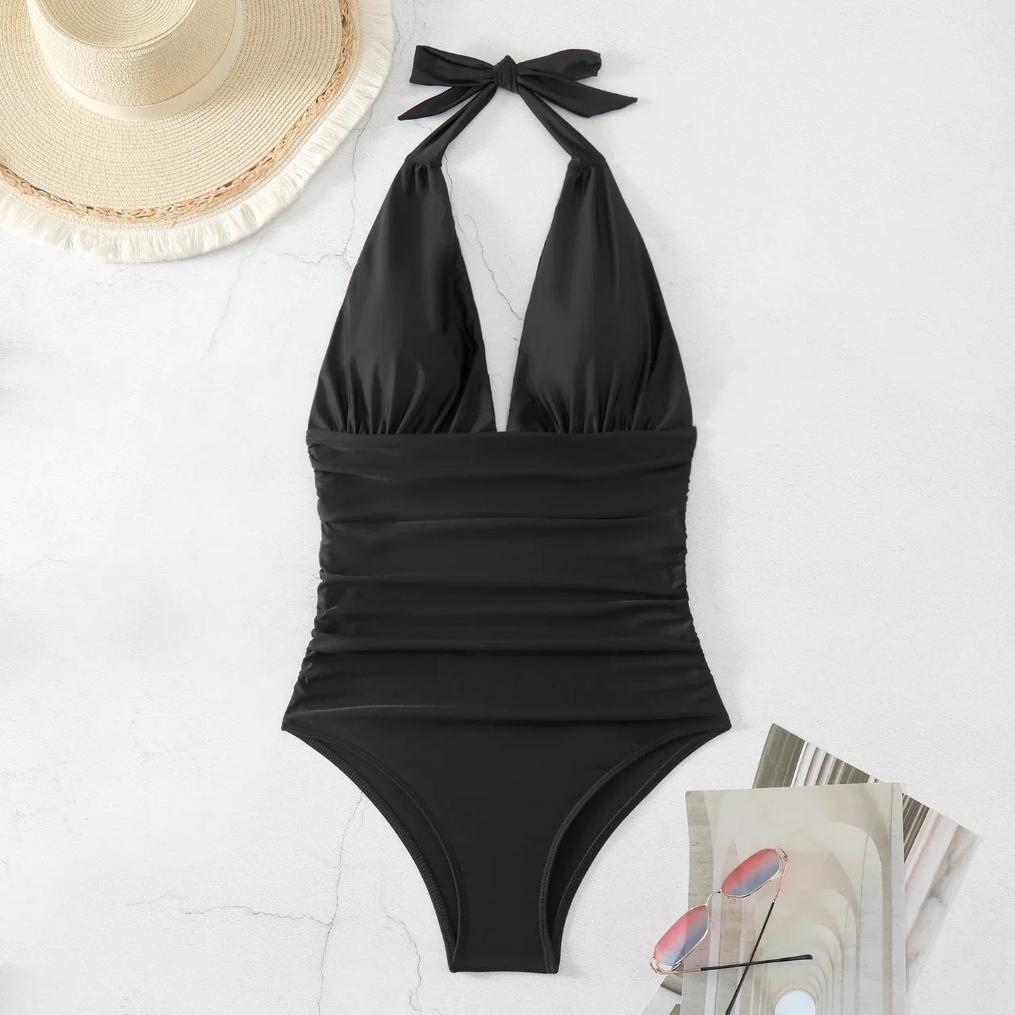 Beaira Fashion Printed One Piece Swimsuit Women Bathing Suit Sexy Bikinis Swimming Suits Ladies Beachwear Backless Lace Up Swimwear
