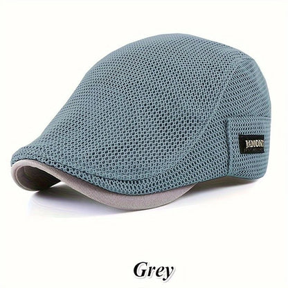 Beaira 1pc Summer new women's mesh cap Men's breathable beret women's thin breathable sun shield hat