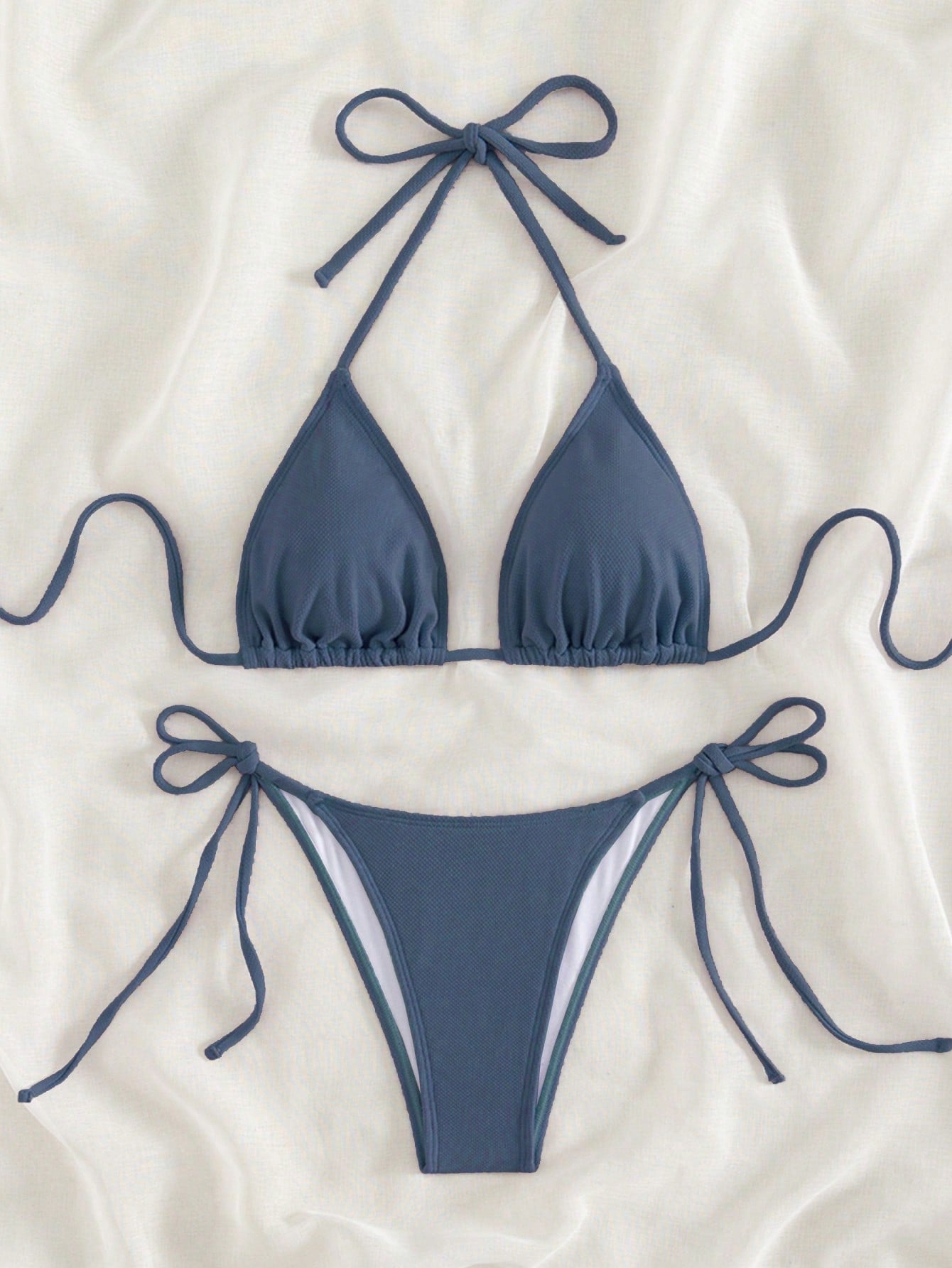 Beaira Summer white mi-grid bikini set sexy mature spring seaside photo shoot suitable for women