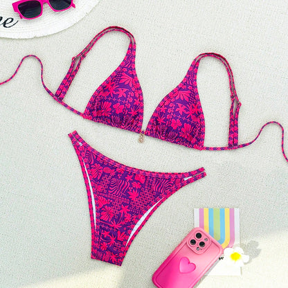 Beaira Summer purple red mature beautiful bikini set suitable for women to take photos by the sea